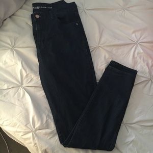 Super Skinny Dark Rinse High Rise Jeans